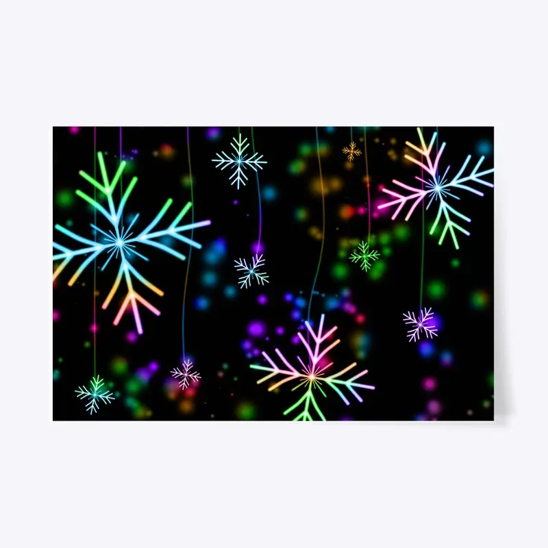 Colorful snowflakes